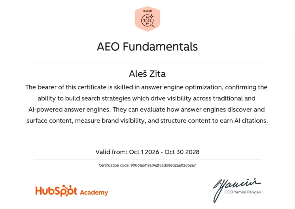 AEO Fundamentals - HubSpot Academy